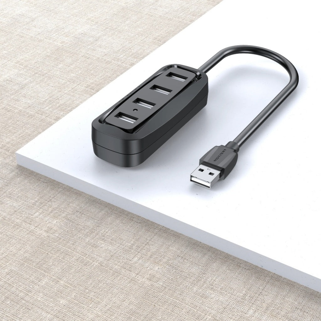 HUB 4 Puertos USB-A 2.0 0.15M / Negro VAS-J43-B015 Vention