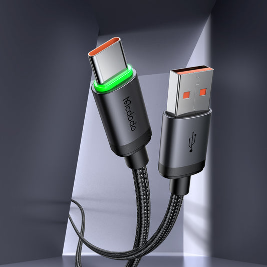 Cable Mcdodo USB-A a USB-C 1 m – Carga Rápida 3 A + Datos 480 Mbps con Indicador LED