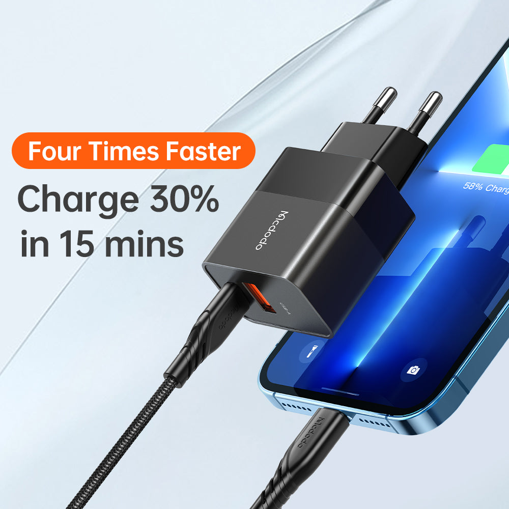 Cargador Mcdodo 20 W (USB-A + USB-C) CH-1951 – Carga Rápida PD + QC 3.0
