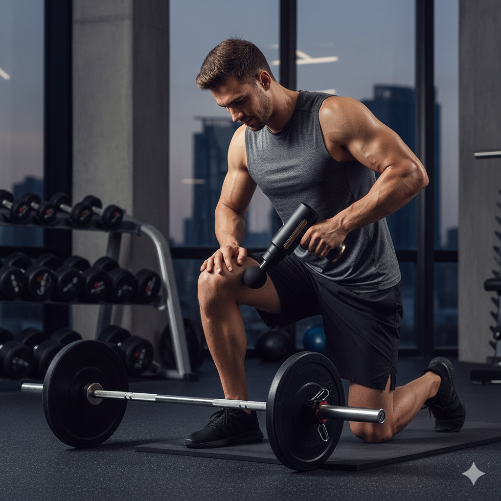 Pistola masajeador portátil