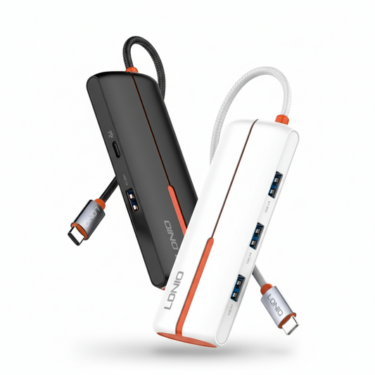 Extensor LDINO 5-en-1 USB-C – Alta Velocidad – Blanco