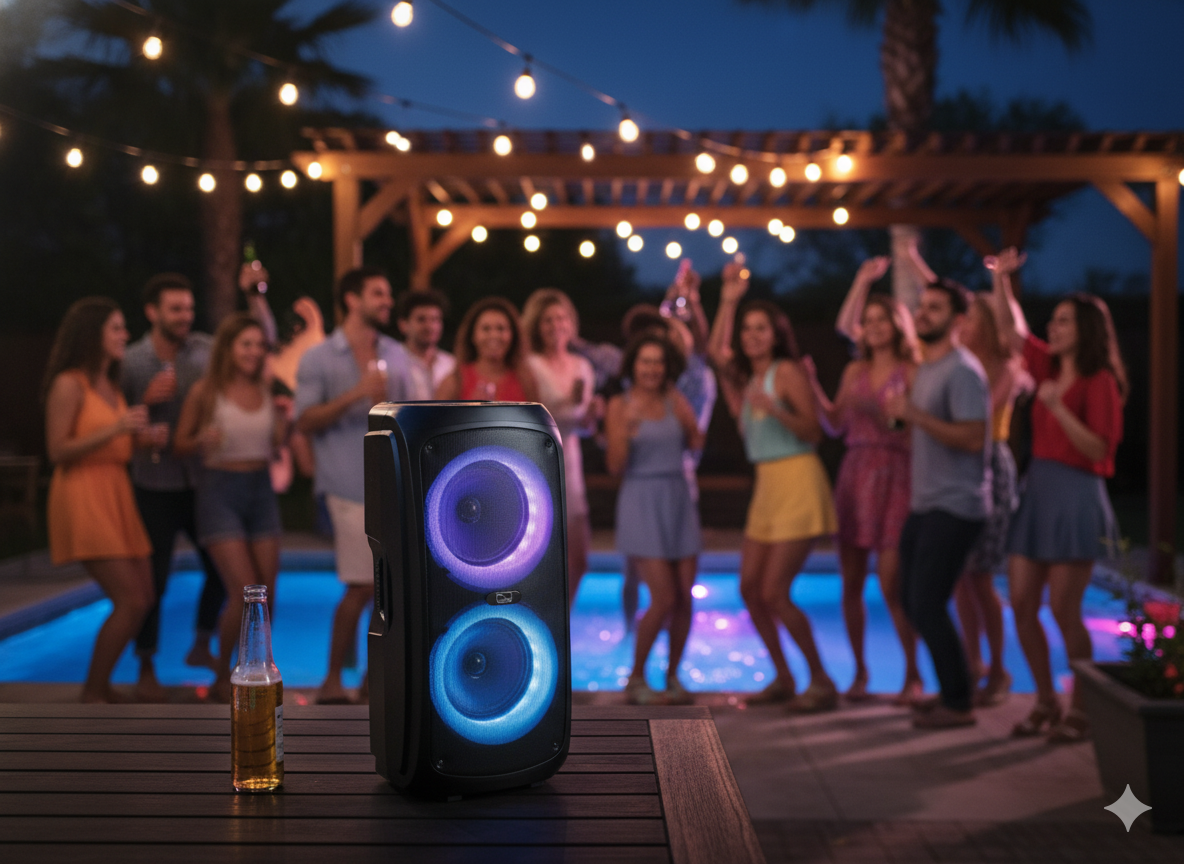 Parlante EKO-Vi 40W Bluetooth – Potente y Portátil – Negro