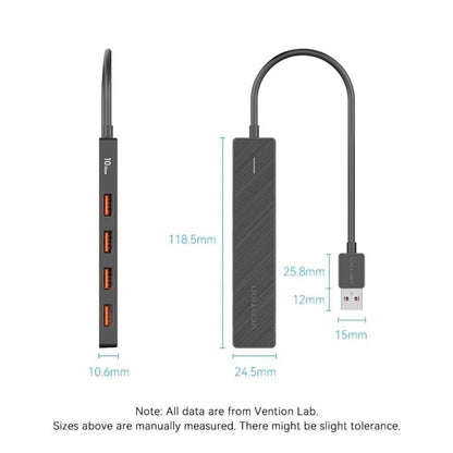 Extensor USB 5 en 1 Vention 10Gbps – Ultra Rápido